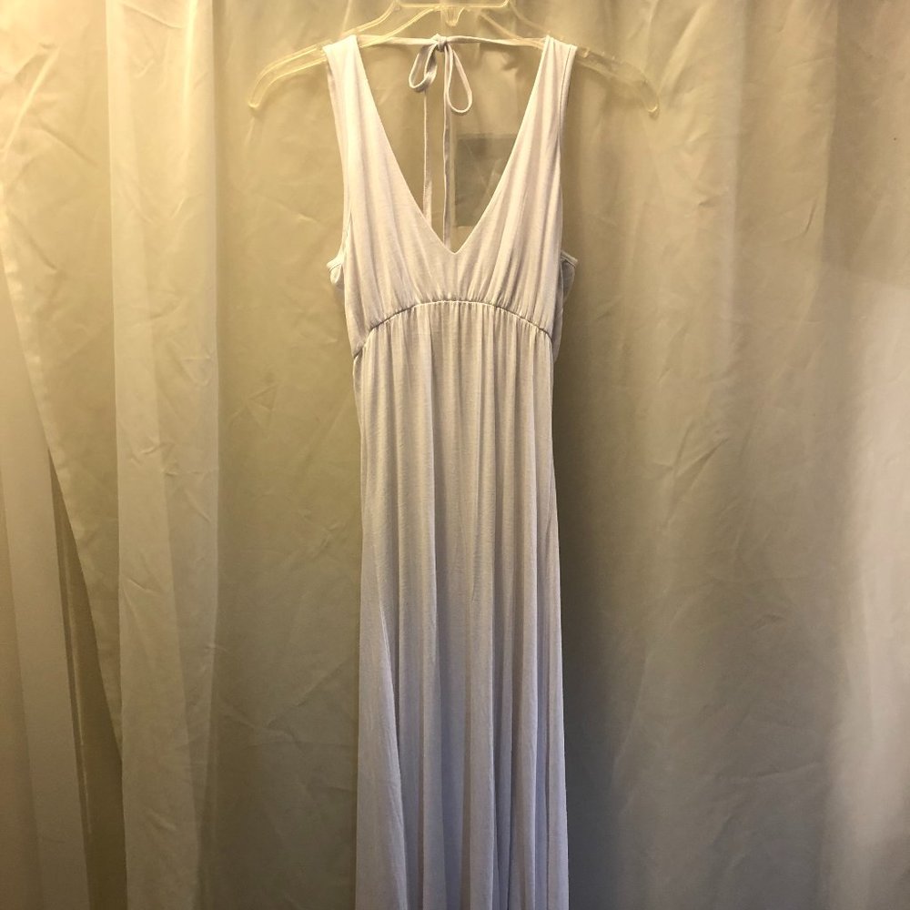 Long Backless Jersy Maxi Dress